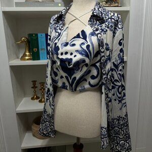 bundle cami top and button up shirt